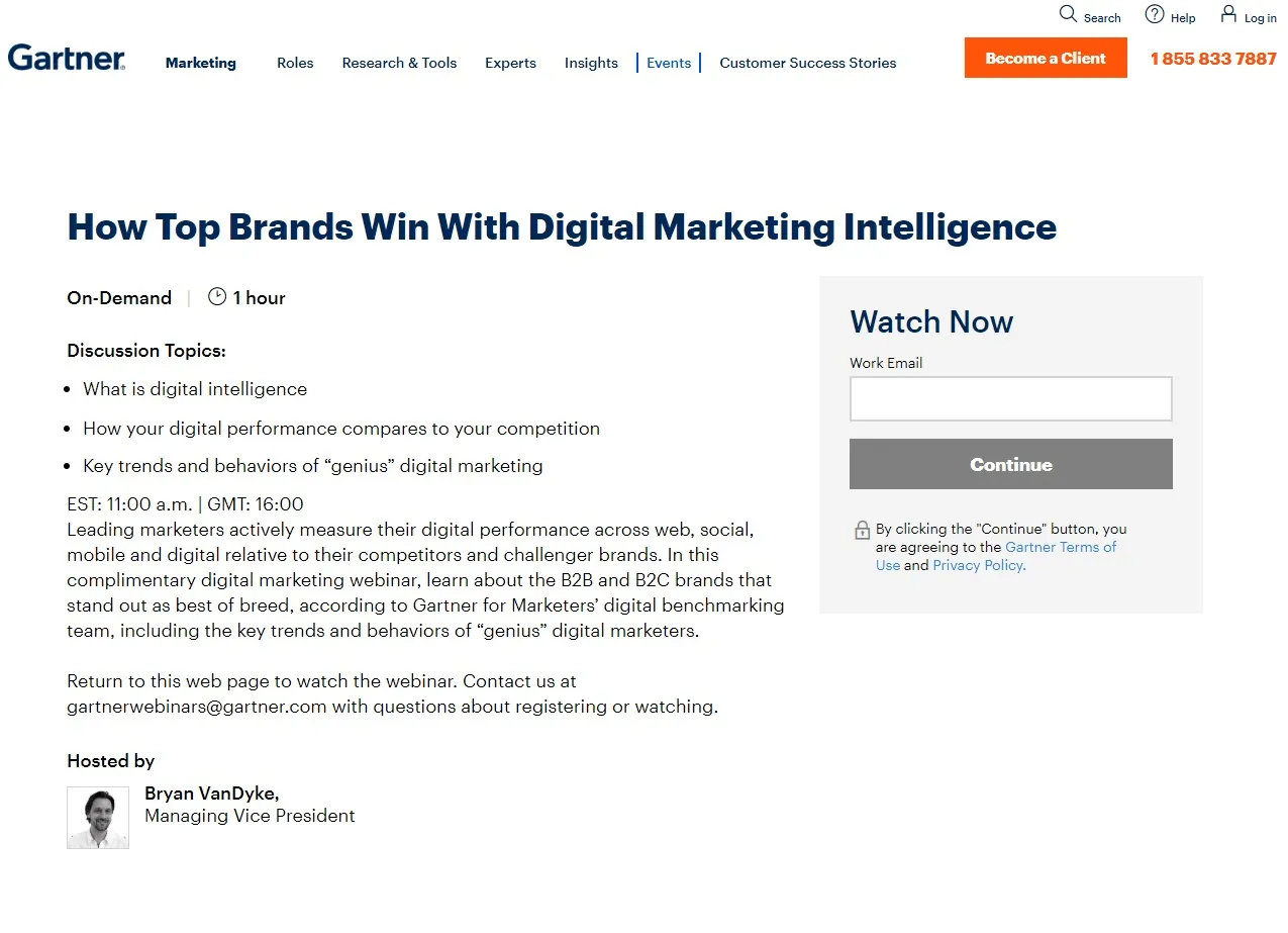 Gartner webinar