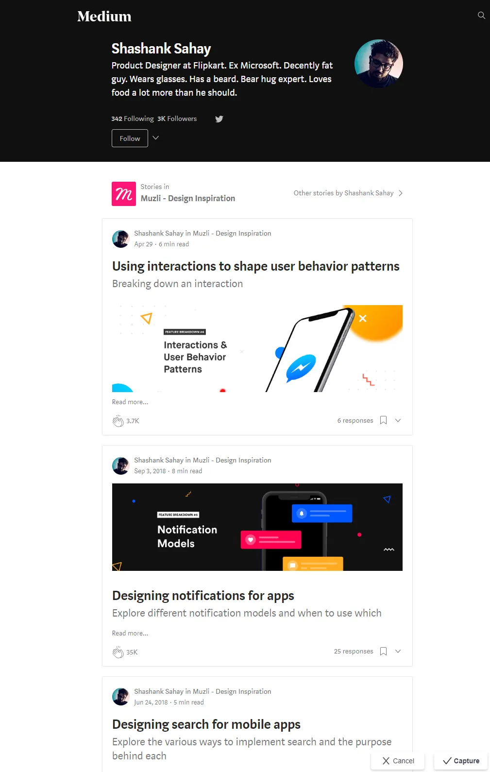 Medium interactions
