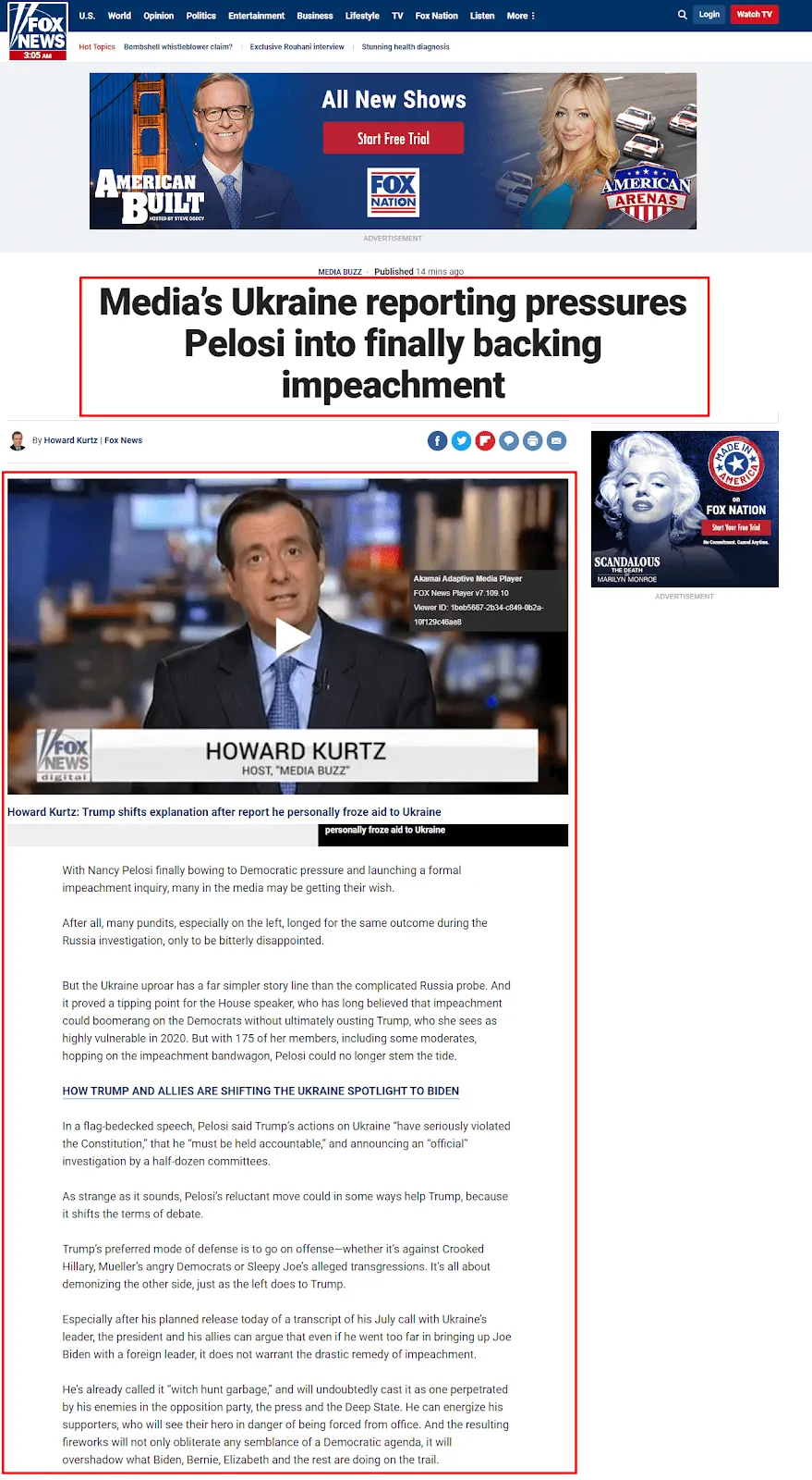Media report