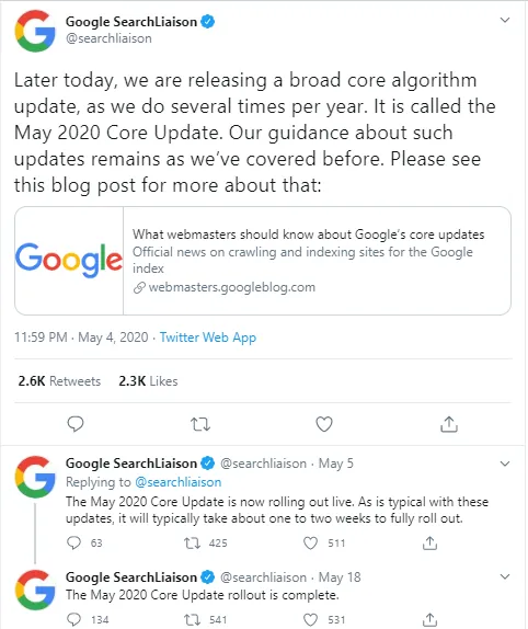 Google algoritham