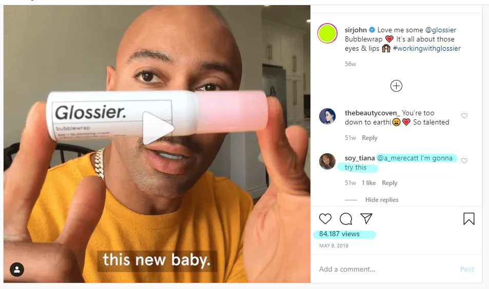 Instagram comments