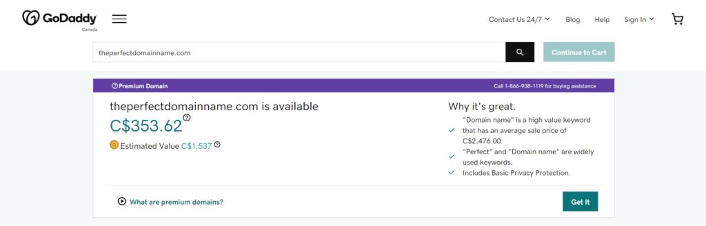 Buy domain
