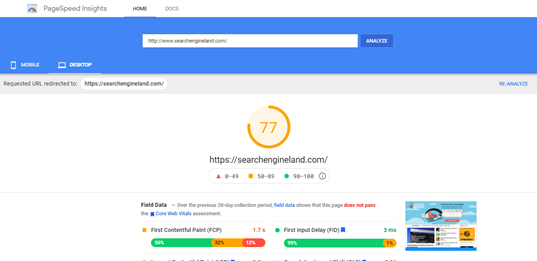 Growing search speed